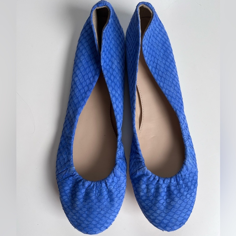 J. Crew Collection Snakeskin Ballet Flat | size 9, fit 8/8.5 | Made in Italy